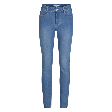 PAM - Jeans slim a vita alta 7/8 | Blu