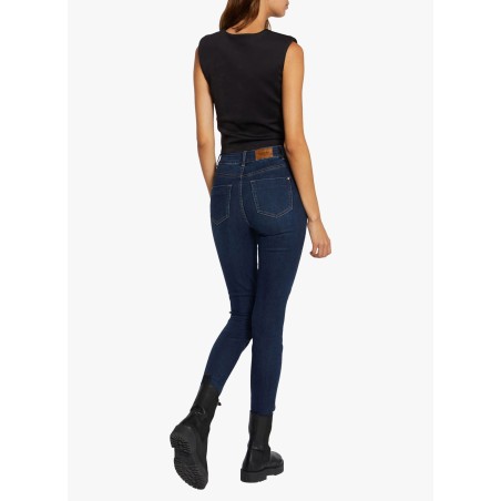 PAM - Jeans slim a vita alta 7/8 | Blu