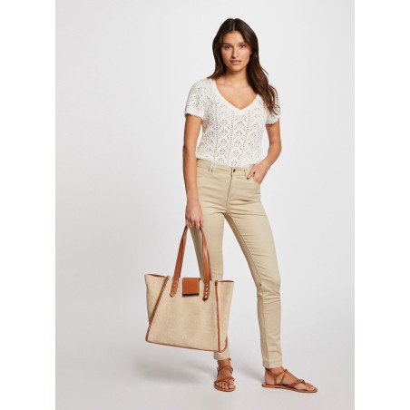 PIOUBA - Jeans skinny in misto cotone | Beige