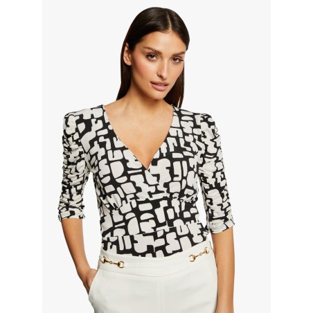 TLOLA - Top scollo a V con stampe geometriche | Multicolore