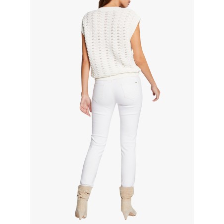 PETRA1 - Jeans skinny a vita bassa | Bianco