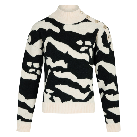 MFELIX - Maglione a righe zebra | Beige