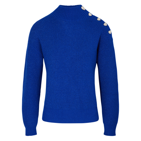 MSTORI - Maglione dritto a collo alto | Blu