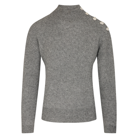 MSTORI - Maglione dritto a collo alto | Grigio