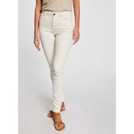 PIOUBA - Jeans skinny in misto cotone | Bianco