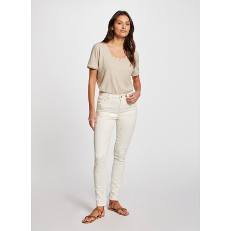 PIOUBA - Jeans skinny in misto cotone | Bianco