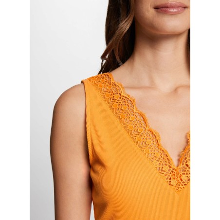 DADILA - Top in pizzo | Arancione